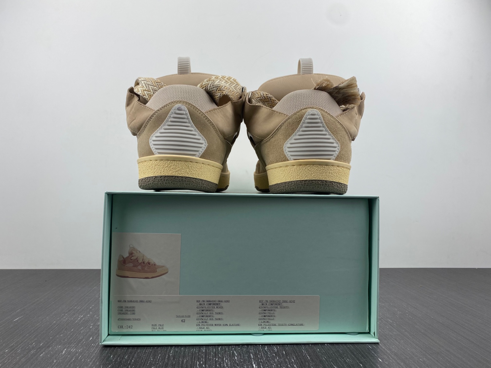 Lanvon Curb Sneaker Ecru FM-SKRK11-DRAG-E2202