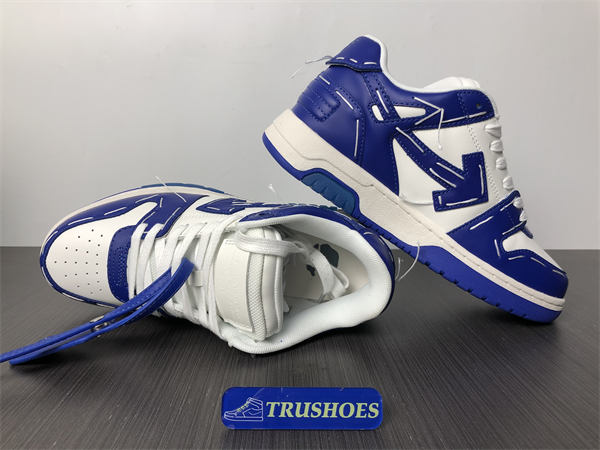 OFF-WHITE Out Of Office Sartorial Stitching White Dark Blue OMIA189S23LEA0140148