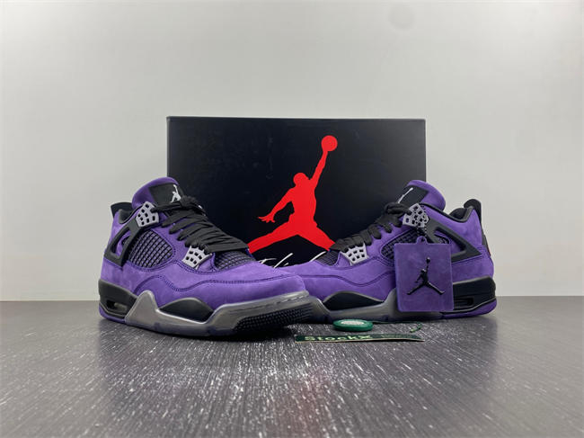 Jordan 4 Retro Travis Scott Purple  766296 LN4